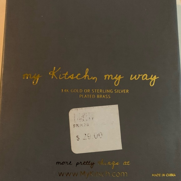 Kitsch 14k over brass zodiac necklace earring Pisces set gift 🎁 - Picture 4 of 4